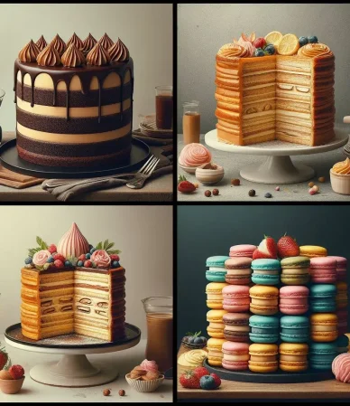 تفاوت کیک و شیرینی
